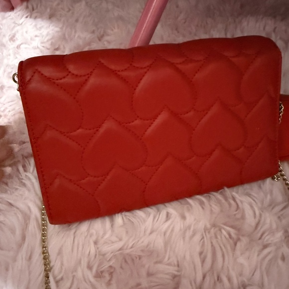 Love Moschino Red Heart Pattern Crossbody - Picture 6 of 6